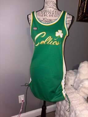Vintage NBA Hardwood Classics Boston Celtics Side-Lace Jersey Dress